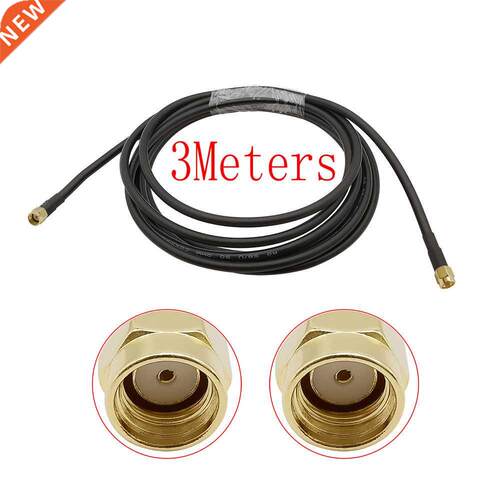 1Piece 3 Meters Low-loss 0-3Ghz 50 Ohm RG58 Coaxial Cable RP