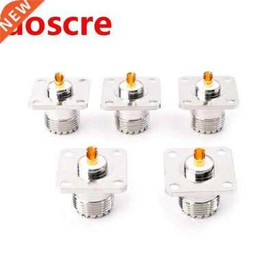 5pcs UHF SO239 Female Flange Panel Chassis Deck Mount Adapte