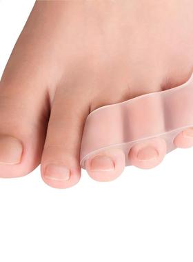 *2pcs Three-hole Little Toe Separator Transparent Bunion Pai
