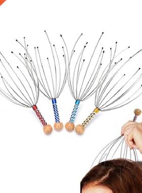 1Pcs 12 Fnger Head Relax Massager Har Held SPA Scalp Neck