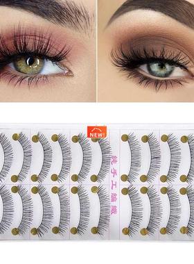 10 Pairs 3D Fake Eyelashes Flase Eyelashes Handmade Reusable