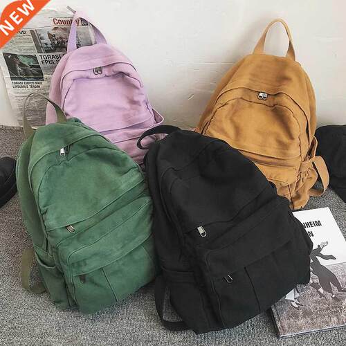 Vintage Casual Backpack Women Travel Bag 2021 Fashion High C