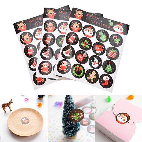 96pcs/6 Sheet DIY Cake/Gift Labels Stickers Kitchen Sweets P