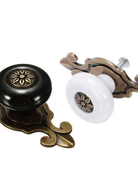 Pcs Vintage Ceramic Door Knobs Drawer Cabinet Cupboard War