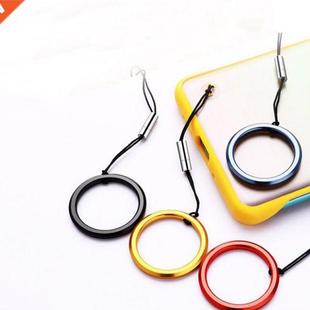 Metal Silicone Wrist Lanyard Mobile Phone Chain Straps Ring