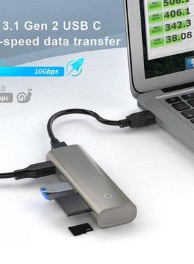 HC463 10Gbps USB 3.1 Gen2 Hub 6 in 1 Multi Splitter Adapter