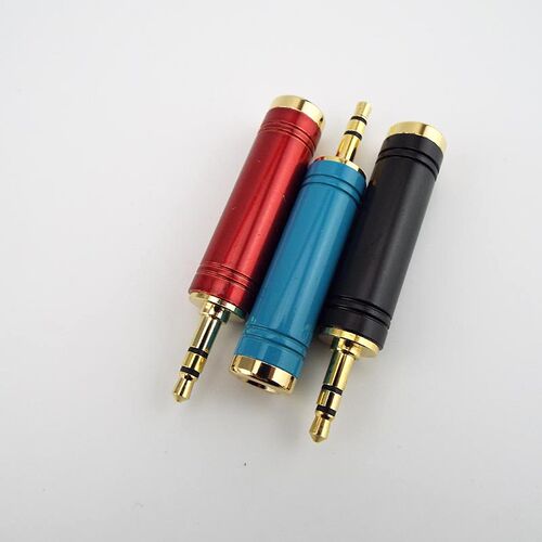3 colors 3.5mm Male plug to 6.5 mm Female Adapter connector