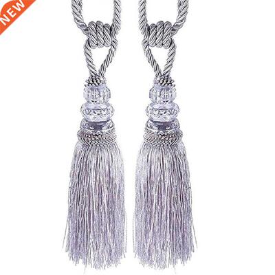 New Curtain Tiebacks 2PCS Crystal Beaded Tassels Tieback Cur