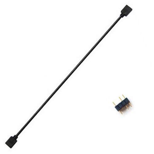 Fan Splitter Adapter Cable Sleeved Braided Y Splitter Comput