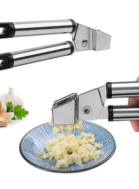Garlic Press Ginger Presser Slicer Masher Stainless Steel Ma