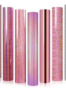 7 Sheets Permanent Vinyl For  Decals, Holographic Adhesiv