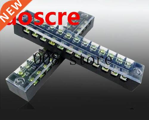 5Pcs Dual Row 12 Position Barrier Screw Terminal Strip 600V