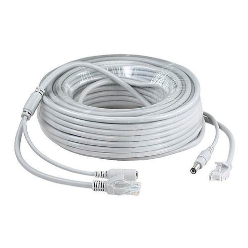 RJ45 Ethernet CCTV Cable Cat5e DC Power Cat5 Internet Networ