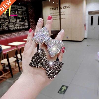 new Crystal Bow Hair Band Luxury Pearl Rhinestone Accessori