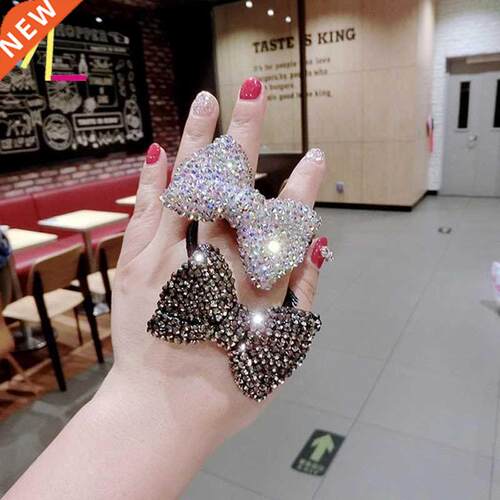 new Crystal Bow Hair Band Luxury Pearl Rhinestone Accessori