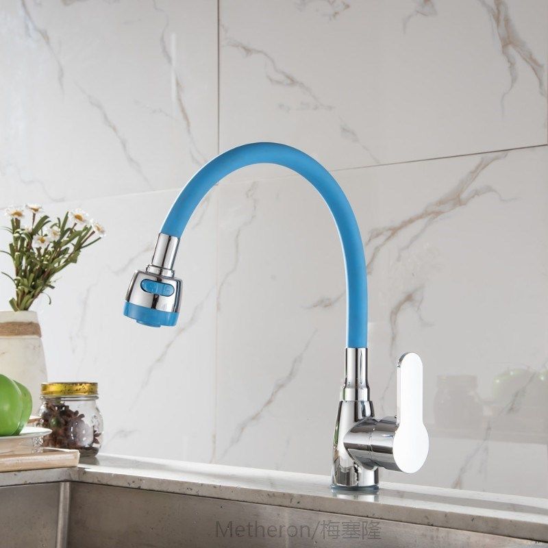 4 color Kitchen Mixer Cold and Hot Kitchen Tap Single lever