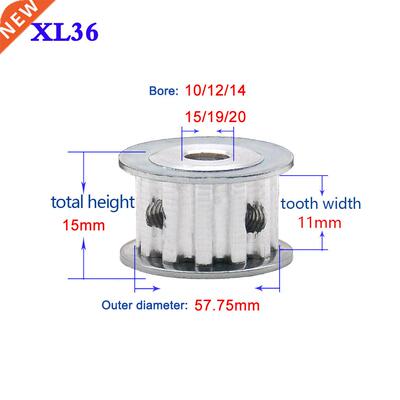 1Pcs XL 36 Tooth Synchronous Wheel Width 11mm Timing Belt Pu