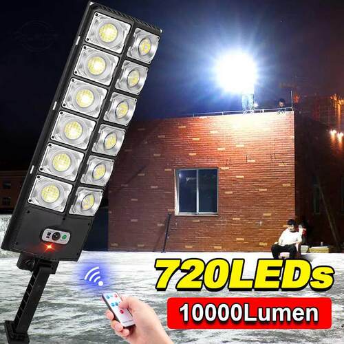 10000LM Solar Led Light Outdoor 720LEDs Solar Lamp Waterproo