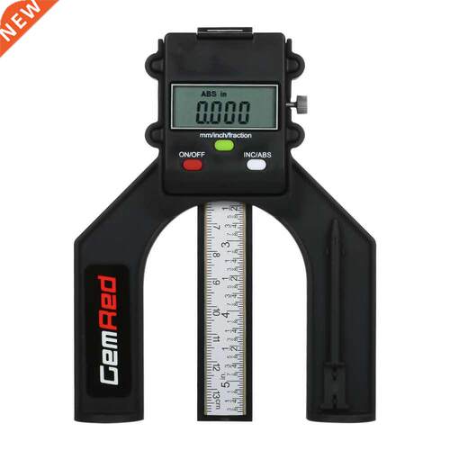 GemRed Professional Portable Digital Depth Gauge 0-80mm Dept