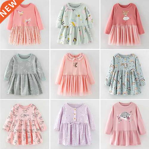 Brand Quality 2022 Spring Dresses for Girls 100% Cotton Baby
