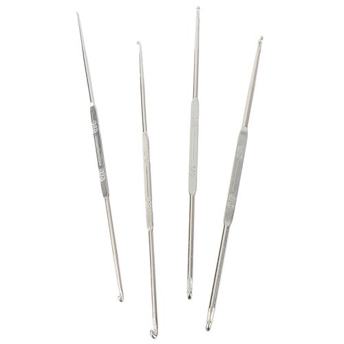 5pcs DIY Double End Titanium Alloy Extra Fine Crochet Hook K