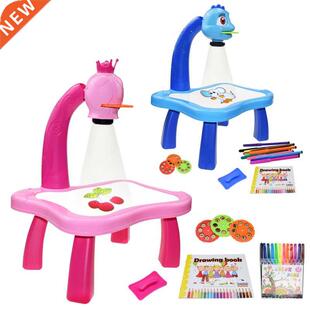 Children Led Projector Art Drawing Table Toys Kids Painting