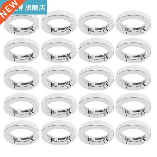 Buckles Oval Spring Buckle Alloy Silver Snap Hooks Clip for