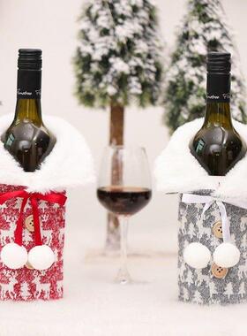 2022 New Year Gift Xmas Santa Wine Bottle Dust Cover Noel Ch
