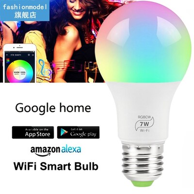 E27 WIFi RGB LED Bulb Lamp LED Lamp Voice Control Light Bulb