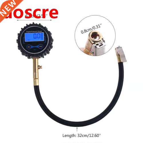 Digital Tire Pressure Gauge with Quick Clip Air Chuck Deflat