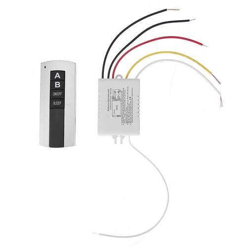2 Relay ON/OFF 220V Smart Digital Wall Lamp Wireless Remote