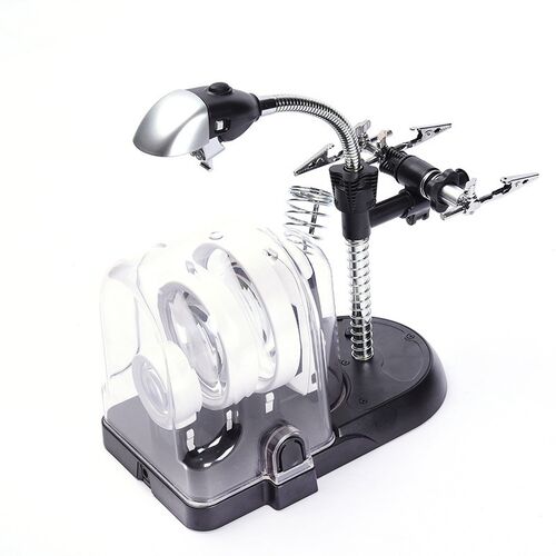 Eu Plug 2.5X 5X 16X Desktop And Handheld Illuminated Magnify