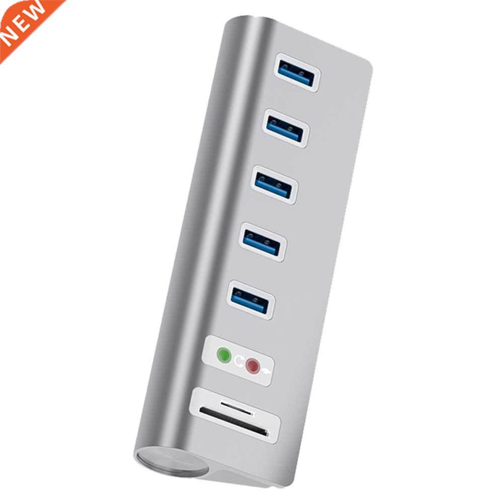 Dual Card Slot Station USB Flash Drives Multi 5 Port USB3.0