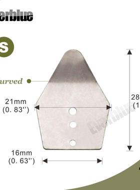 EVERBLE 10PCS Size S Dancer Jig Blade Chatterbait Style Blad