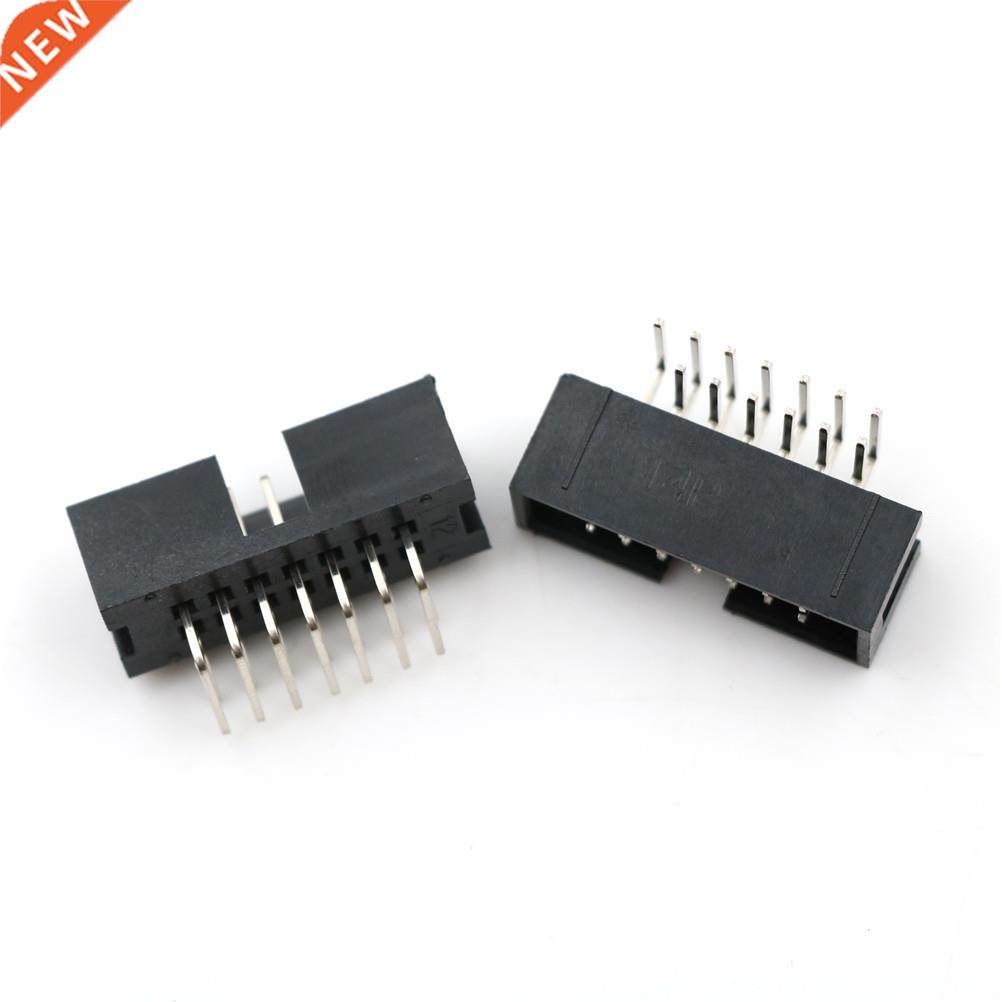 10pcs 14Pin Simple Horns Socket DC Right Angle Pin Bend 2.