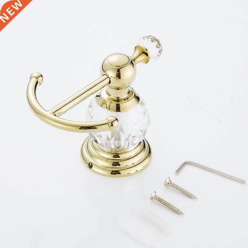 4 Pieces Gold Polished Bathroom Accessories Sets Brass&C