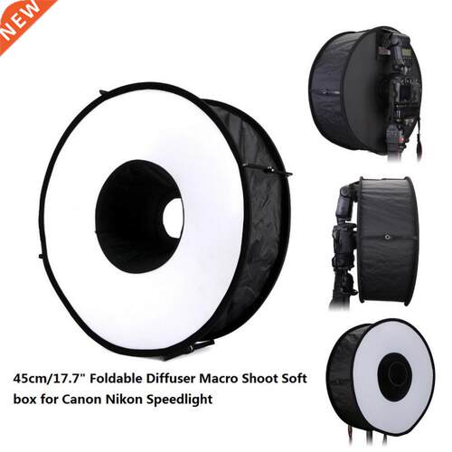 45cm/18'' Foldable Ring Flash Diffuser Macro Round S