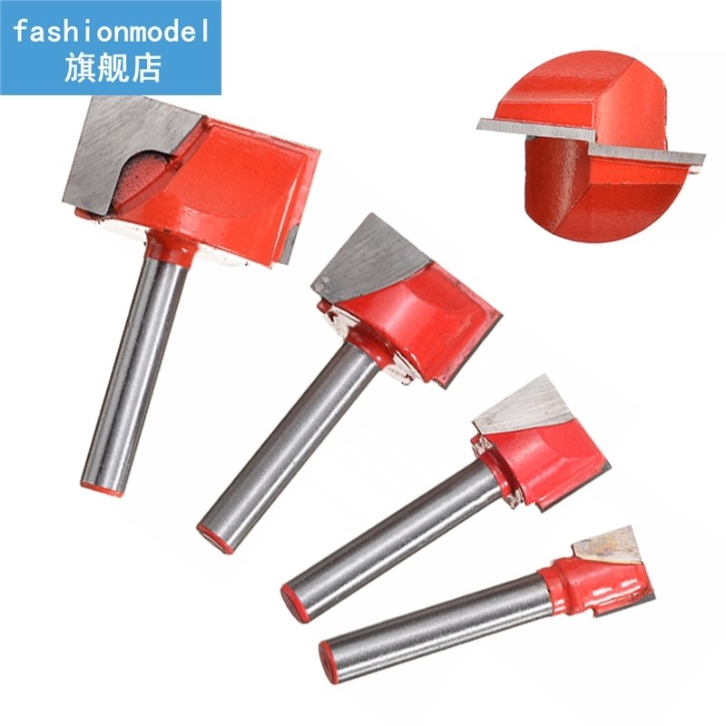 4pcs 10/15/22/30mm Double Edge Cutting Router Bit Surface Pl