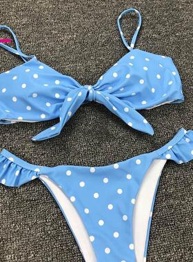 new Summer swim Suit SwimWear Dot Print Bikini Set Pool Swi