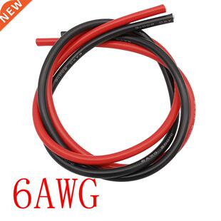 6AWG Silicone Wire 1Meter Red + 1Meter Black Heatproof Soft
