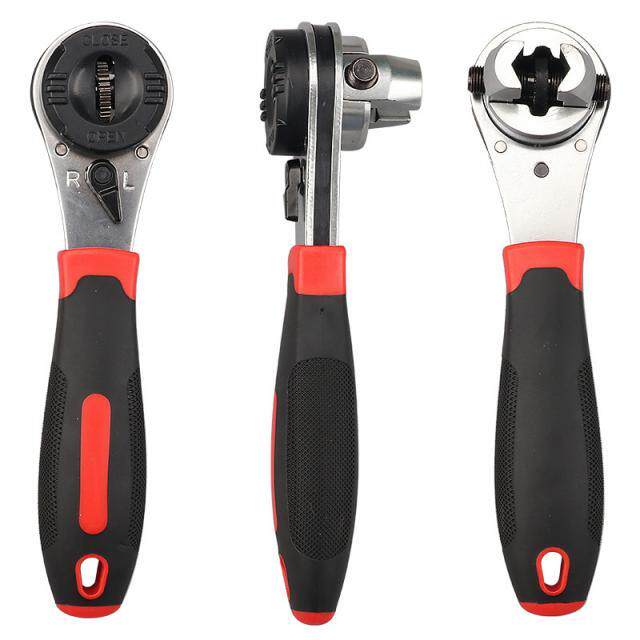 6-22mm Torque Spanner Adjustable Ratchet Wrench With Non-Sli