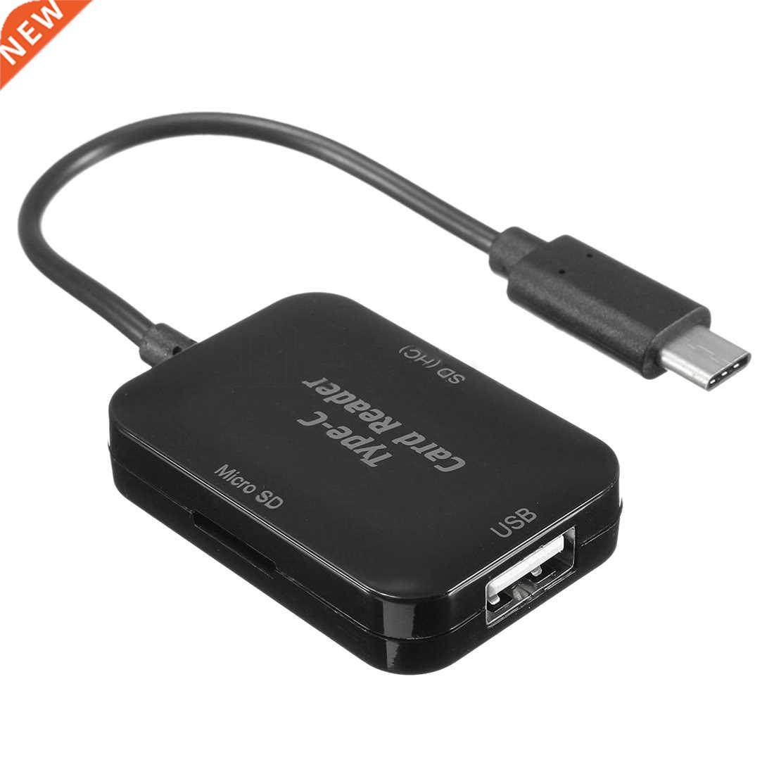 USB Type C to USB 2.0 Hub SD TF Memory Card Reader OTG Adapt