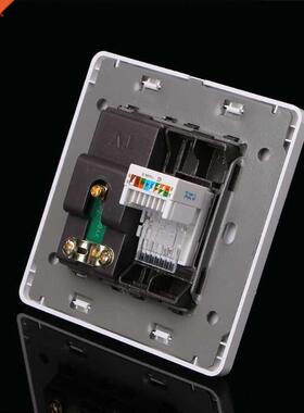 RJ45 Network Adapter+TV Antenna Coaxial Wall Mount Output Fa