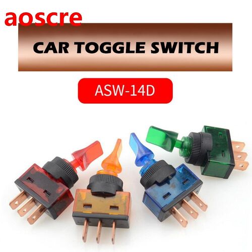 12MM 3 Feets 2 Gears Toggle Switch Plastic Illuminated Toggl