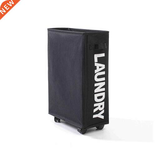 Household Rolling Laundry Hamper with Wheels Collapsible Lau