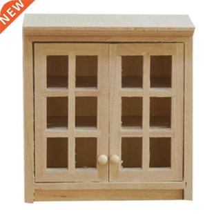 Dollhouse Mnature Furnture Cabnet Shelf Wooden Lockers C