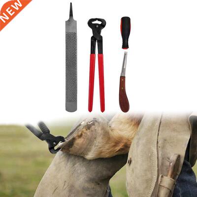 4 Pieces Farrier Hoof Trim Tool Kit for Hoof Nipper Trim Sho