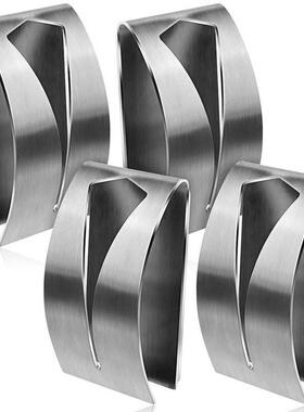 4 Pieces Self Adhesive Towel Hook Holder Graer, Stainless