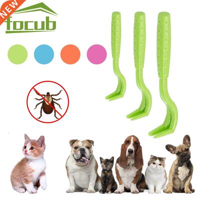 3Pcs Pet Dog Cat Tick Remover Plastic Scratching Hook Flea R