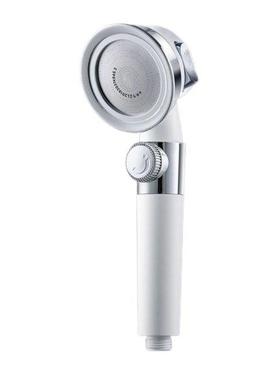 Pressurized Shower Head ABS Punch-Free Stop Button Water Sav